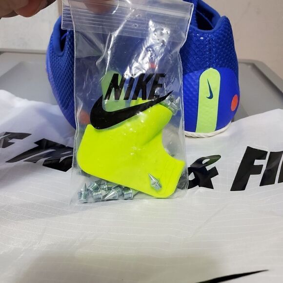 Nike Zoom Rival Sprinter Track Spikes Mens Sz 10 Racer Blue/Orange DC8753-401 - Picture 10 of 10